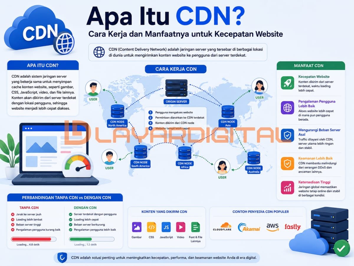 Apa Itu CDN? Cara Kerja & Manfaatnya