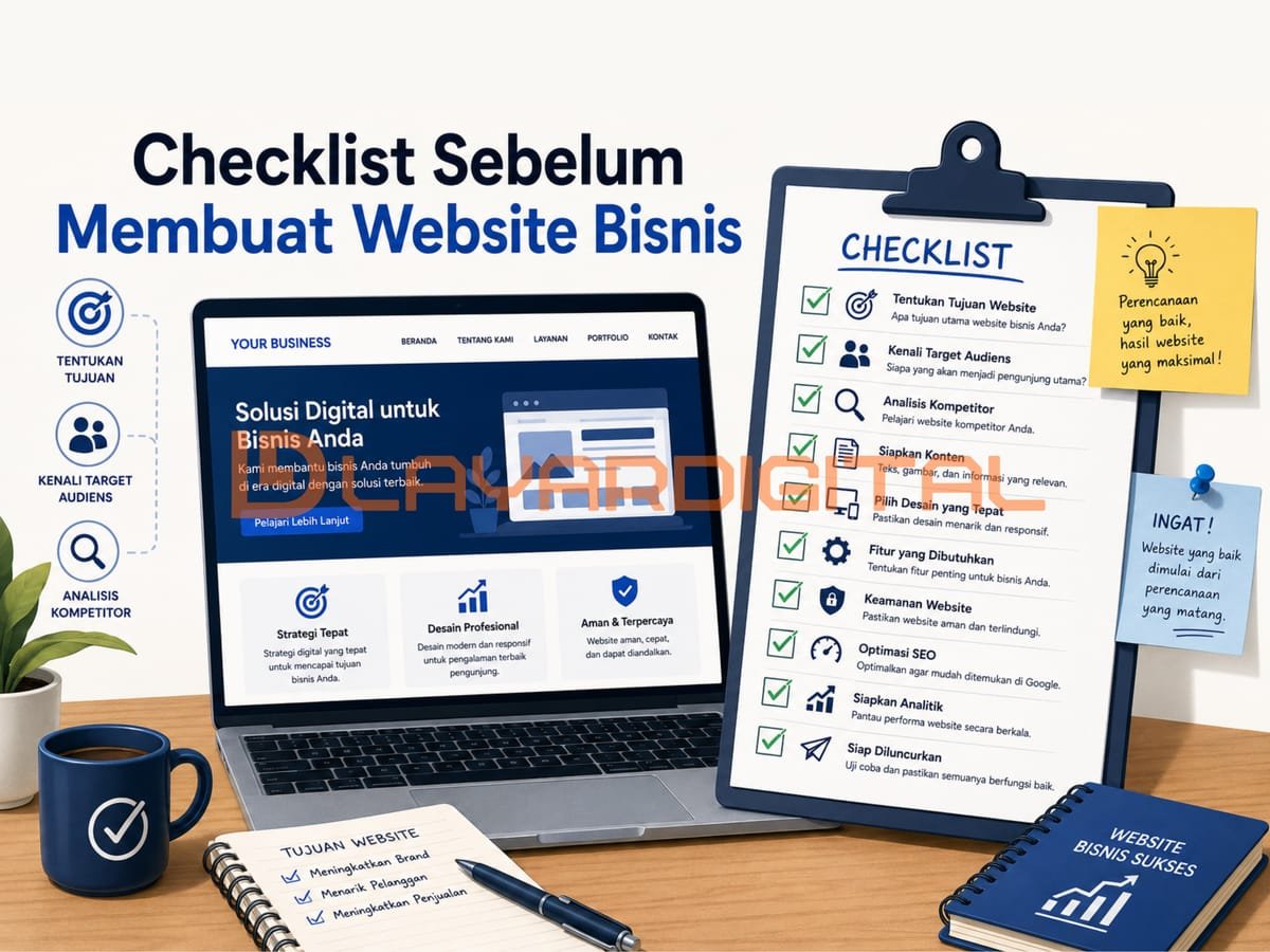 Checklist Sebelum Membuat Website Bisnis
