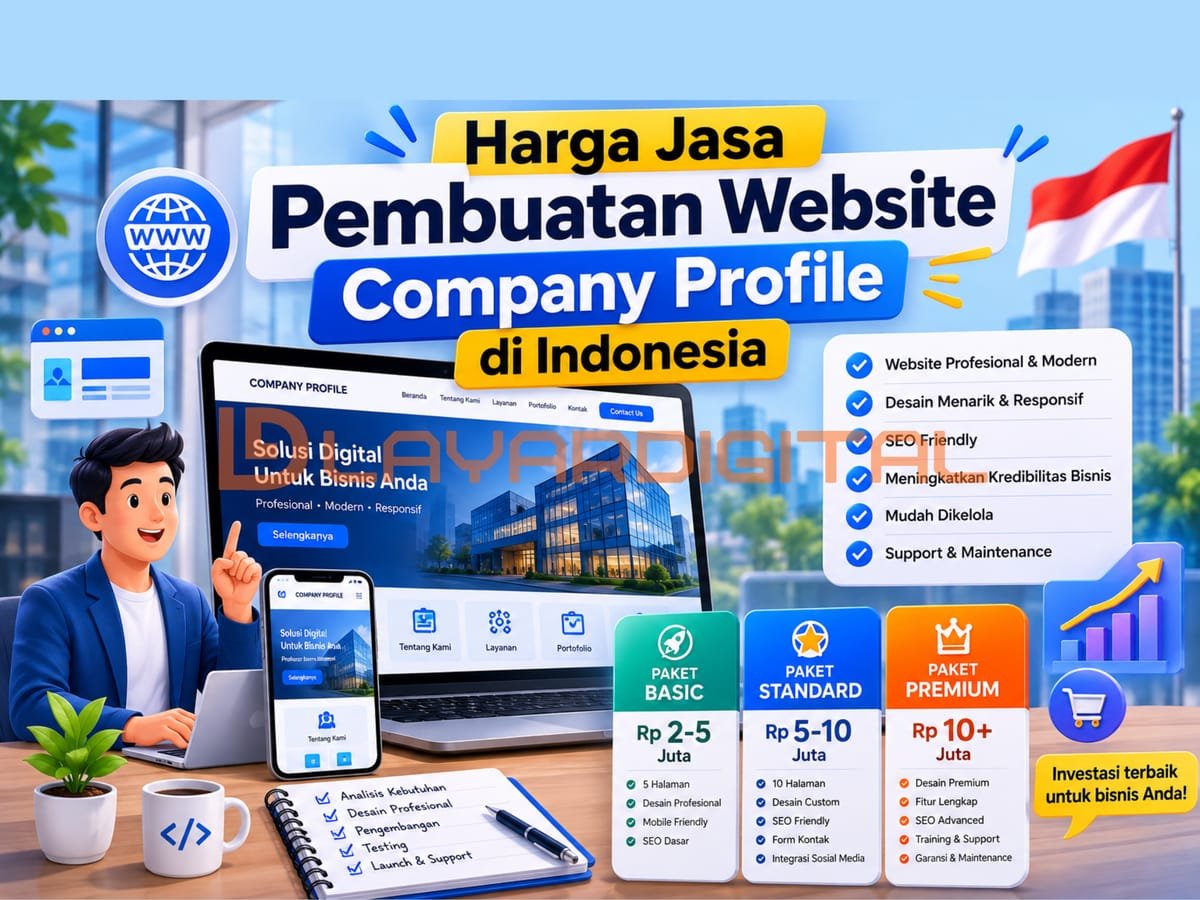 Harga Jasa Pembuatan Website Company Profile