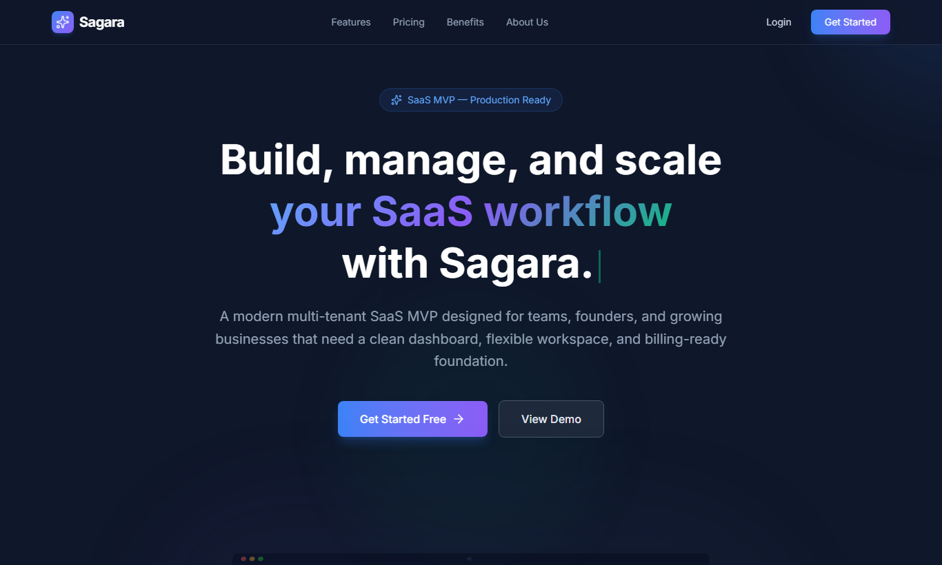 Thumbnail Sagara SaaS MVP